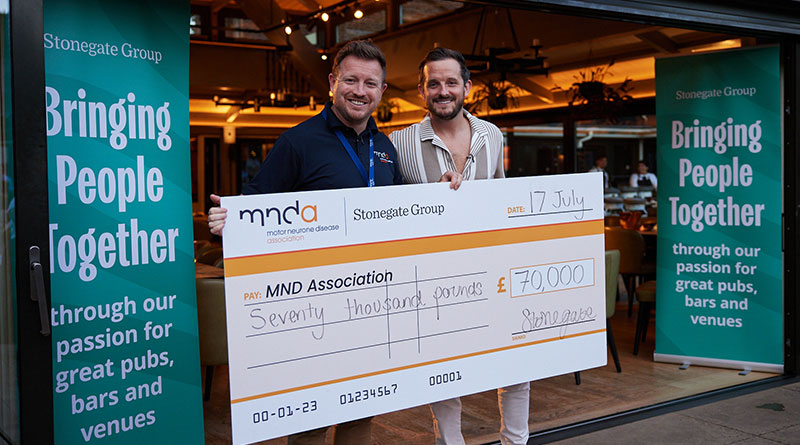 Stonegate Group Celebrates Raising £70,000 For Motor Neurone Disease Association At A Recent Charity Event